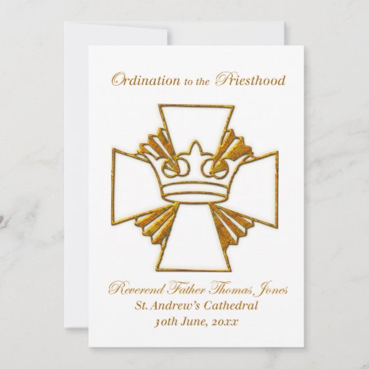 招待状調整及びお祝いカスタム日 招待状 (正面)