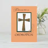 招待状調整金属性クロス 招待状 (スタンド正面)