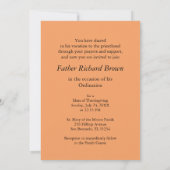 招待状調整金属性クロス 招待状 (裏面)