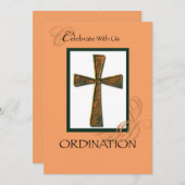 招待状調整金属性クロス 招待状 (正面/裏面)