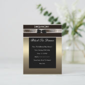 招待状資金集フォーマルめブラックタイブロンズペーター 招待状 (スタンド正面)