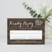 招待状返信カードの挿入ページ | ラスティック ベイビーズ ブレス 招待状 (スタンド正面)