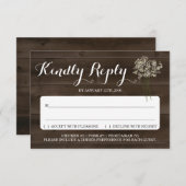 招待状返信カード挿入 | ラスティック ベイビーズ ブレス 招待状 (正面/裏面)
