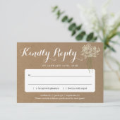 招待状返信カード挿入 | 素朴なベイビーズブレス 招待状 (スタンド正面)
