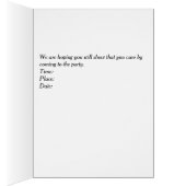 招待状頭削りパーティー用メモリカード (内側 (右))