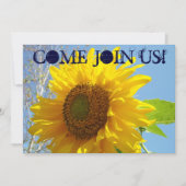 招待状黄ひまわり来に参加! 招待状 (正面)