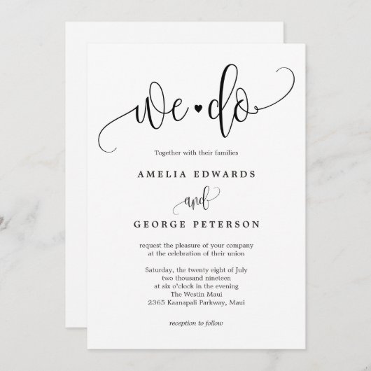 招待状 (正面/裏面)