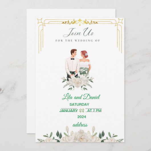 招待状 (正面/裏面)