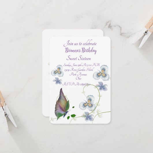 招待状 (正面/裏面インサイチュ)