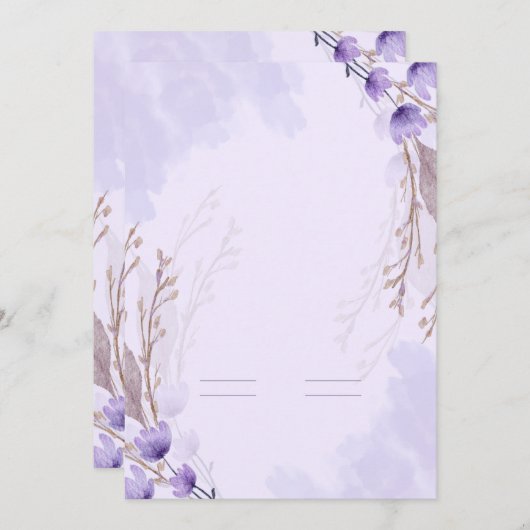 招待状 (正面/裏面)