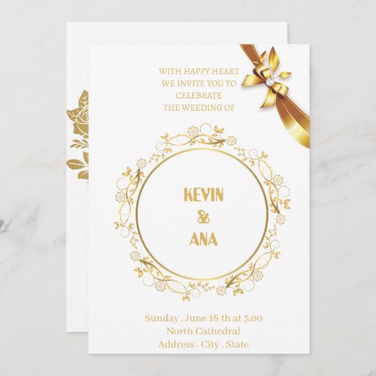 招待状 (正面/裏面)