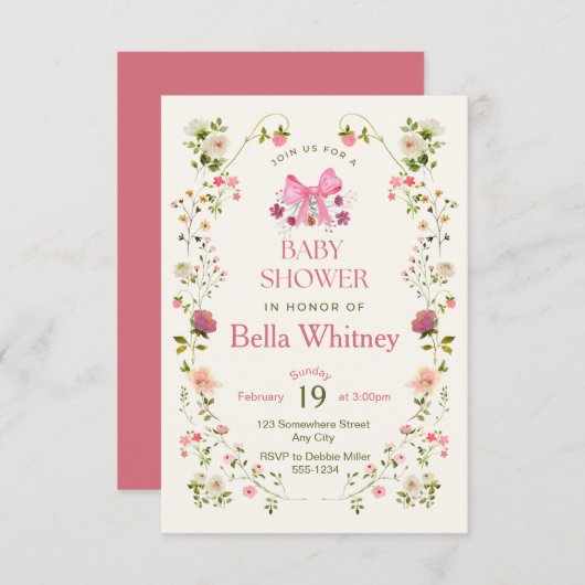 招待状 (正面/裏面)