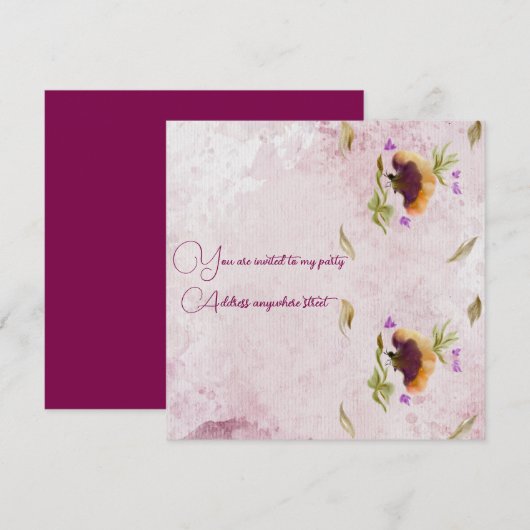 招待状 (正面/裏面)