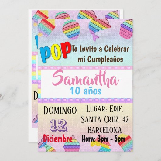 招待状 (正面/裏面)