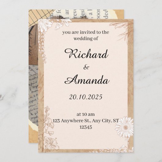 招待状 (正面/裏面)