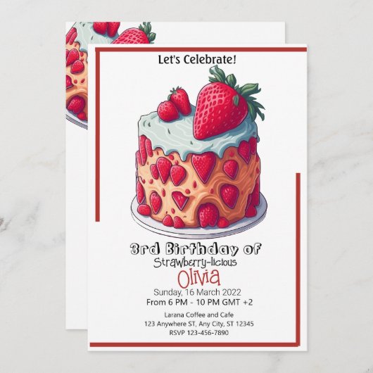 招待状 (正面/裏面)