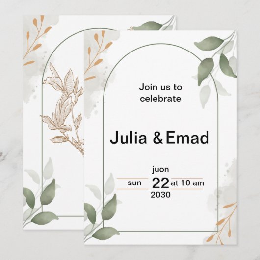 招待状 (正面/裏面)