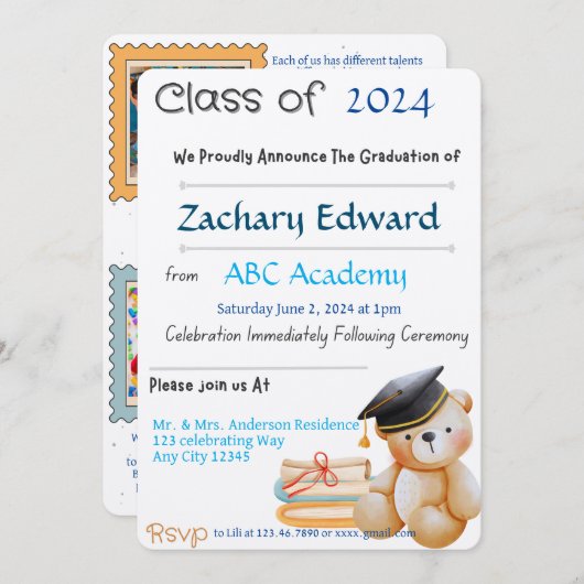 招待状 (正面/裏面)