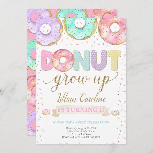 招待状 (正面/裏面)