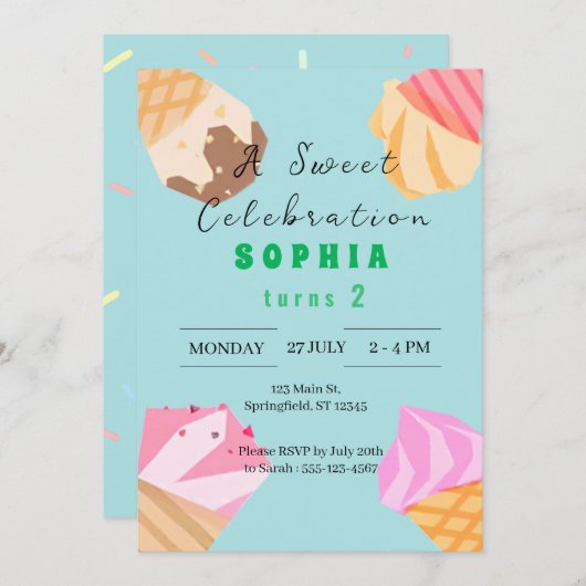 招待状 (正面/裏面)