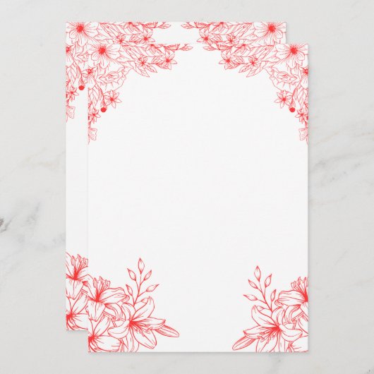 招待状 (正面/裏面)