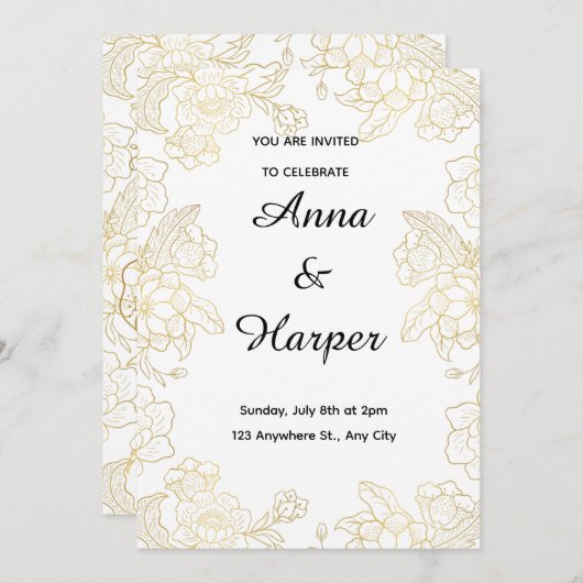 招待状 (正面/裏面)