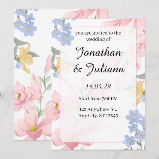 招待状 (正面/裏面)