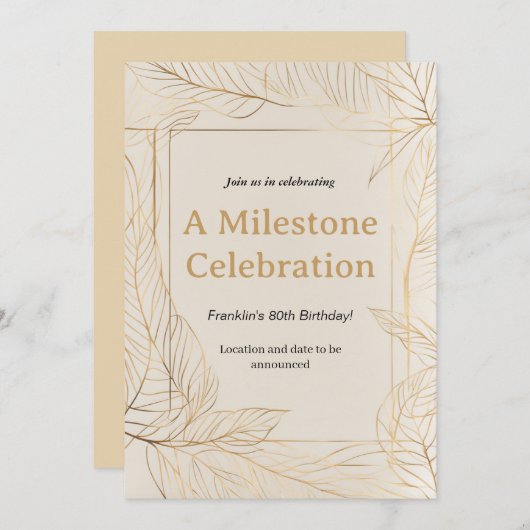 招待状 (正面/裏面)