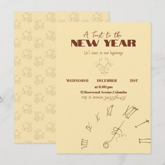 招待状 (正面/裏面)