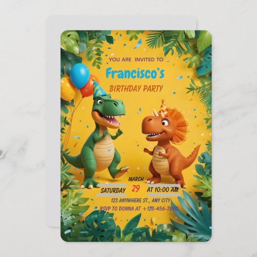 招待状 (正面/裏面)