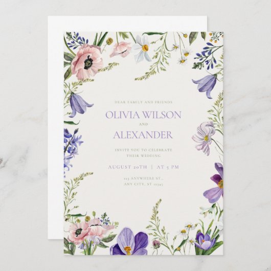 招待状 (正面/裏面)