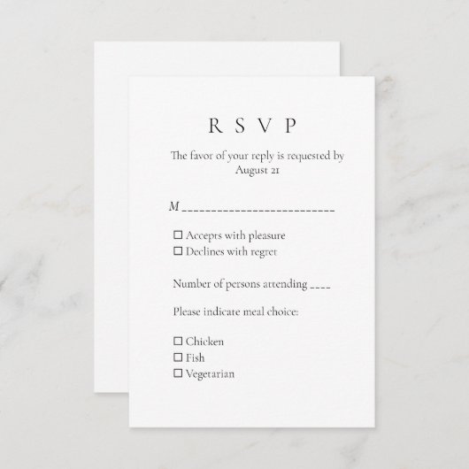 招待状 (正面/裏面)