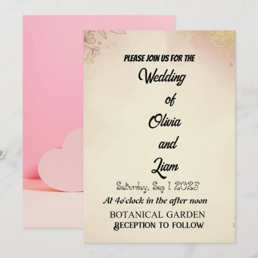 招待状 (正面/裏面)