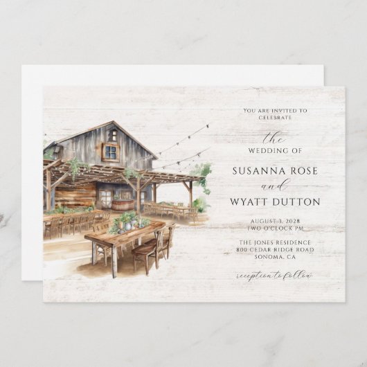 招待状 (正面/裏面)