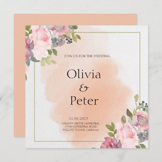 招待状 (正面/裏面)