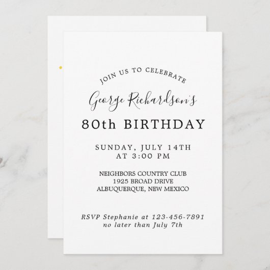 招待状 (正面/裏面)