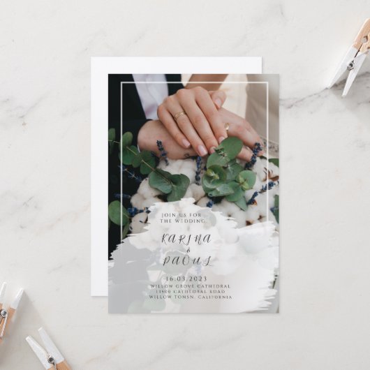 招待状 (正面/裏面インサイチュ)