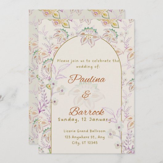 招待状 (正面/裏面)