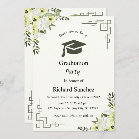 招待状 (正面/裏面)