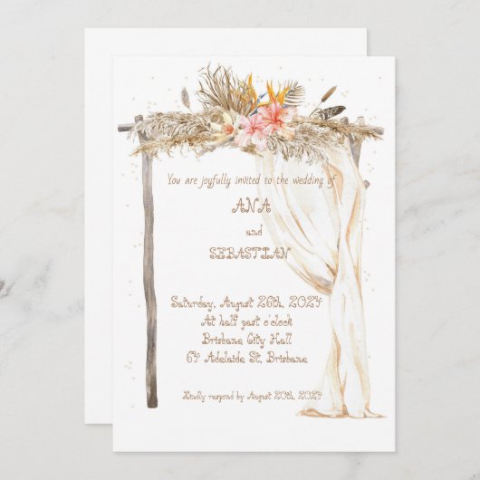 招待状 (正面/裏面)