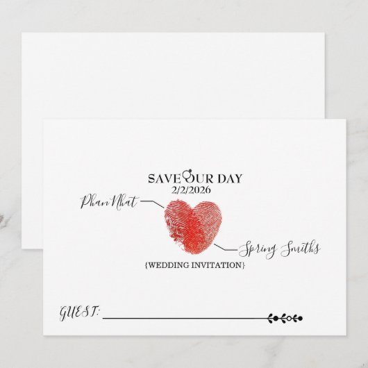 招待状 (正面/裏面)