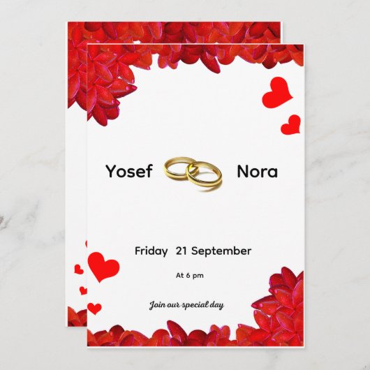 招待状 (正面/裏面)