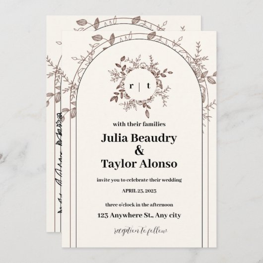 招待状 (正面/裏面)