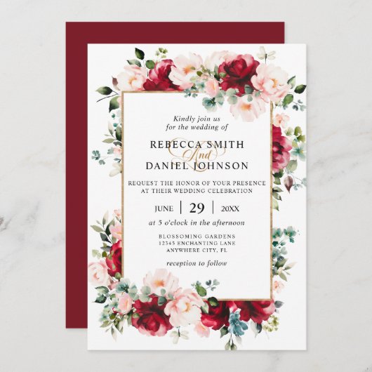 招待状 (正面/裏面)