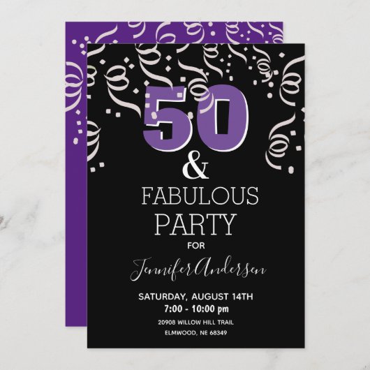 招待状 (正面/裏面)