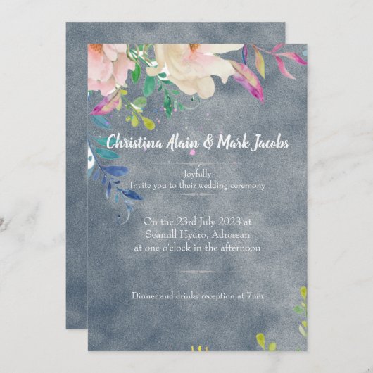 招待状 (正面/裏面)