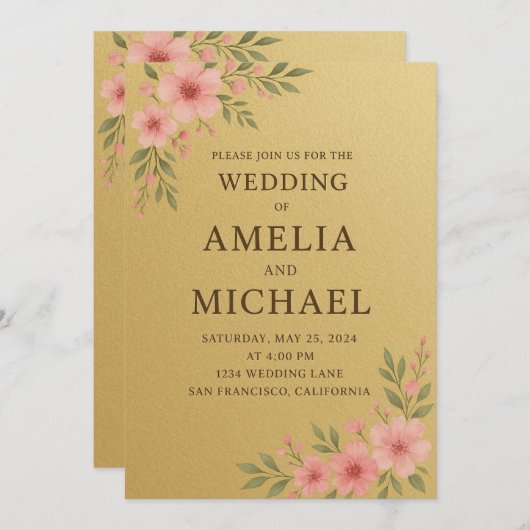 招待状 (正面/裏面)