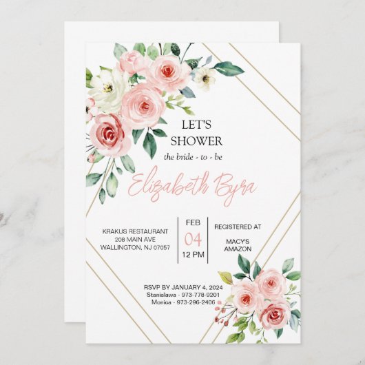 招待状 (正面/裏面)