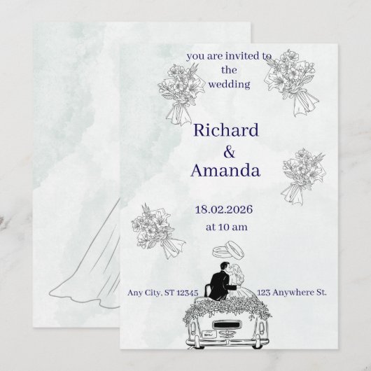 招待状 (正面/裏面)