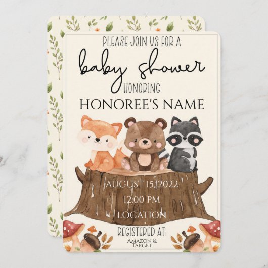 招待状 (正面/裏面)